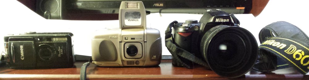 L-R; Canon PowerShot S50, Kodak Advantix C700, Nikon D60