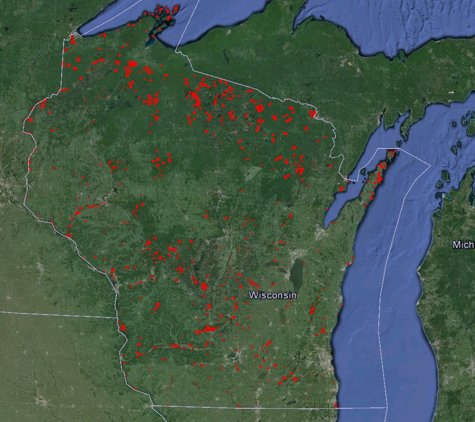All SNA boundaries as mapped in Google Earth.
